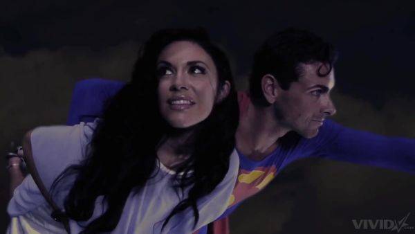 Superman's weakness is kryptonite and brunettes with shaved pussies - anysex.com on gratiscinema.com