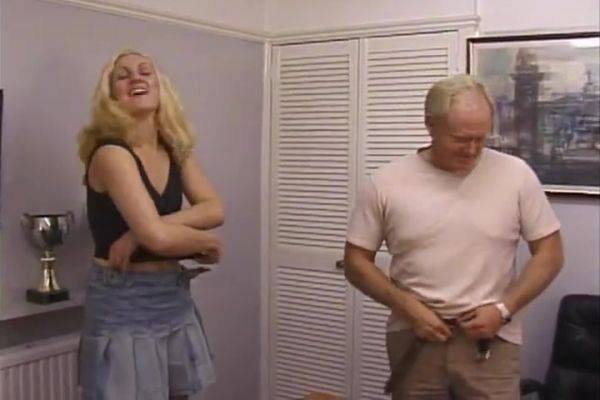 Busty Blonde Honey Gets Her Twat Pounded By A On The Desk - Hot Rod - hclips.com - Usa on gratiscinema.com