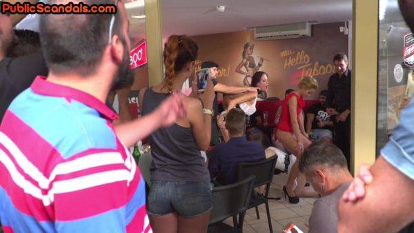 Public babes pissed and fucked in orgy in front of voyeurs - txxx.com on gratiscinema.com