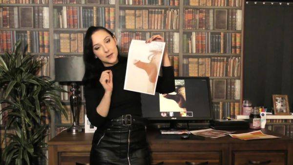 SPH solo GF in leather skirt talks nasty - drtuber.com - Britain on gratiscinema.com