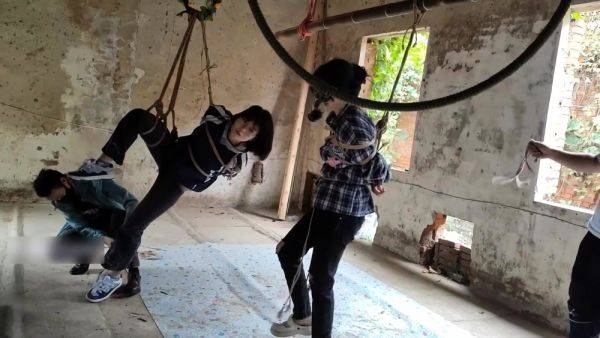 Two girls suspended in an abandoned house - drtuber.com - China on gratiscinema.com