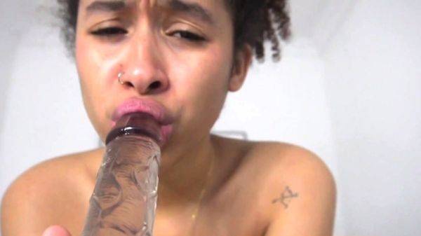 Hot Ebony Teen with Braces gives Sloppy Blowjob - drtuber.com on gratiscinema.com