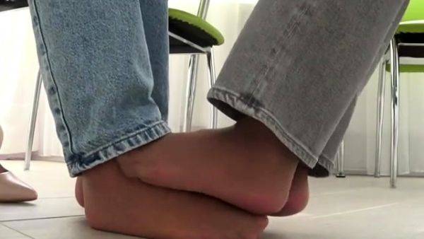 My Fetish Fantasies - Footsie under the table in nylon - drtuber.com on gratiscinema.com