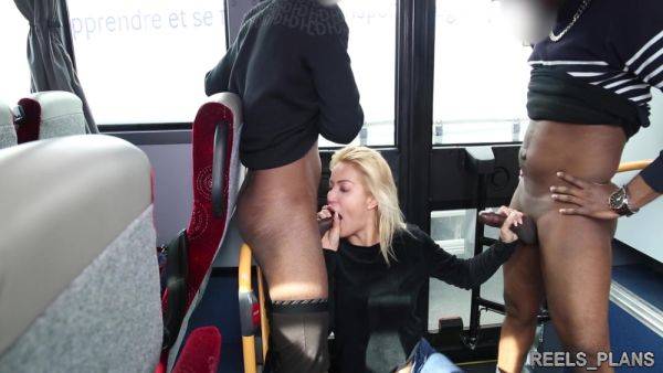 Pretty Serbian Blonde Unexpectedly Meets 2 Strangers Who Fuck Her On A Bus And Dp At The Hotel! - Cherry Kiss - hclips.com - Serbia on gratiscinema.com