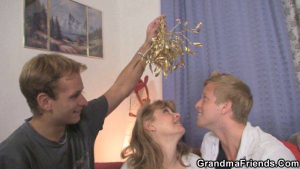 Sexy mature with natural tits gets picked up & pounded by two younger guys - sexu.com - Czech Republic on gratiscinema.com