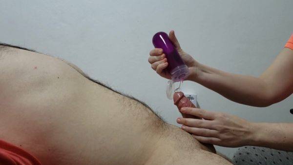 Premature Ejaculation Training, Day 12. Teasing Handjob To The Head. Full Video - hclips.com on gratiscinema.com