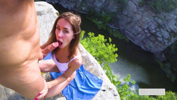 Wild Public Fucking On A High Cliff In Canyon With Mia Bandini - upornia.com - Italy on gratiscinema.com