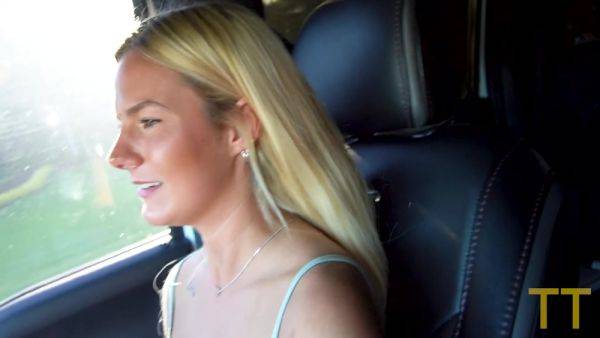 Sexy 20 Year Old Blonde Cheats On Her Boyfriend In Parking Lot With Lacy Tate - hclips.com - Usa on gratiscinema.com