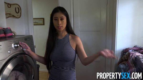 Hot Asian agent with big tits fucks client in HD video - sexu.com on gratiscinema.com