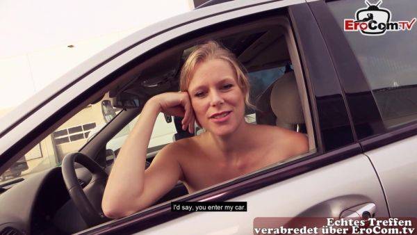 Public Car pick up date with german blonde street slut - German - xhand.com - Germany on gratiscinema.com