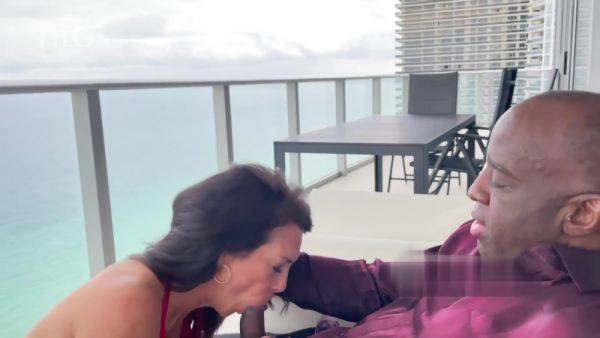 Beautiful Milf Fucks Her Lover On A Resort Balcony - upornia.com on gratiscinema.com