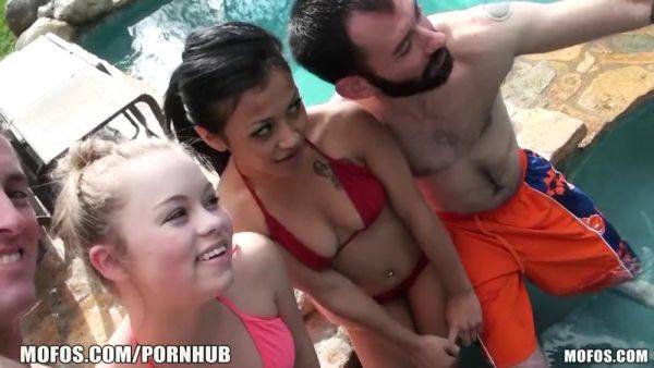 Madison Chandler's bikini-clad friends get frisky in a steamy threesome - sexu.com on gratiscinema.com