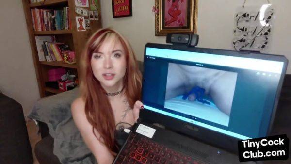 SPH solo babe with coloredhair talks dirty about small dicks - hotmovs.com - Britain on gratiscinema.com