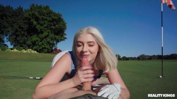 Gorgeous golf babe takes good care of JMac’s cock - xtits.com on gratiscinema.com