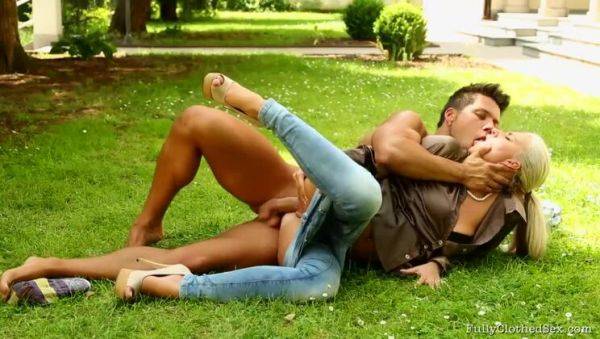 Nathaly Heaven in Damp Grass and Satin Desire - veryfreeporn.com on gratiscinema.com