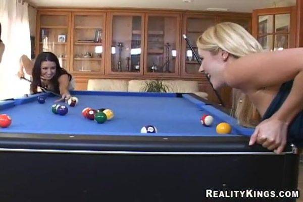 Billiard Boobies - Lesbian Threesome with Samantha Ryan - xhand.com on gratiscinema.com