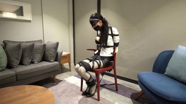 Self Bondage - Chair Tied Secretary - hclips.com on gratiscinema.com