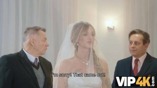 VIP4K. Olivia Sparkle in a wedding dress and veil caught on camera fucking - hotmovs.com - Czech Republic on gratiscinema.com