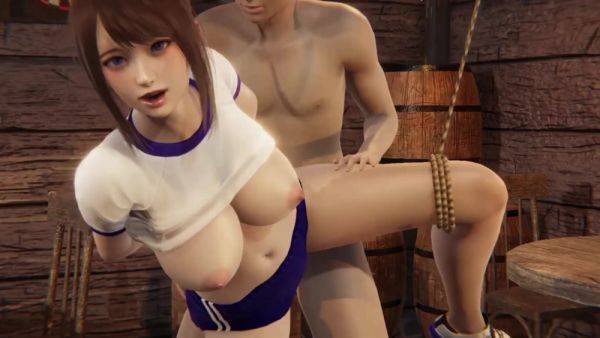 3D Asian suspended babe from Honey Select 2 video game gets fucked hard - anysex.com on gratiscinema.com