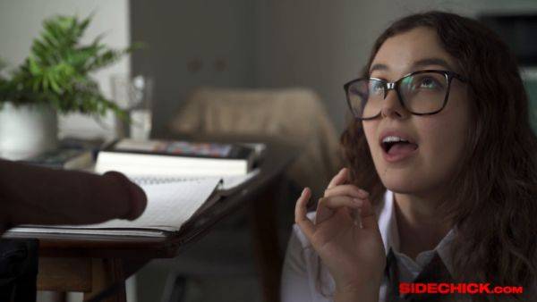 Leana Lovings and her study buddy study together and share a hard cock - sexu.com on gratiscinema.com