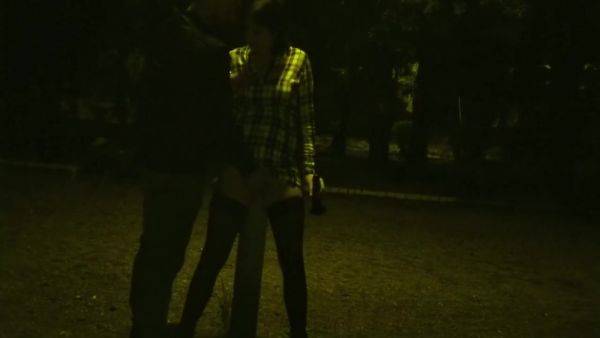 Kinky Couple Masturbates Together In A Public Park - hotmovs.com on gratiscinema.com