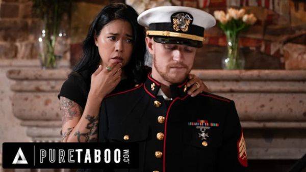 PURE TABOO Lonely Widow Dana Vespoli Wants Stepson To Wear Gone Husband Military Uniform & Fuck Her - txxx.com on gratiscinema.com