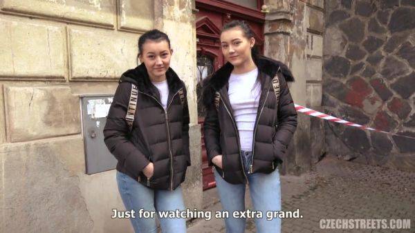 Czech Streets – Naive Sexy Young Twins - hotmovs.com - Czech Republic on gratiscinema.com