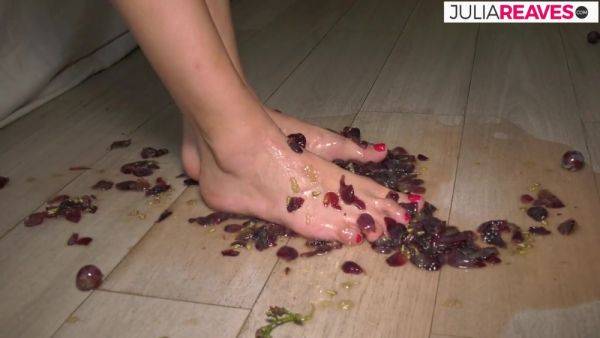 Foot Fetish, She Mashes Grapes And Plays With Your Big Boobs - KinkyBitches - hotmovs.com - Germany on gratiscinema.com