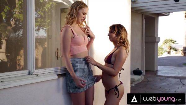 Sorority Babes Kristen Scott And Arya Fae Have Intense Pussy Eating Foursome During Spring Break - videomanysex.com on gratiscinema.com