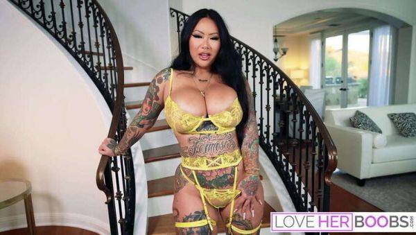 JOI Featuring Busty Asian Connie Perignon with Tattoo - porntry.com on gratiscinema.com