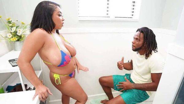 Stepbrother Caught Watching Stepsister's Shower Video - Black Ebony BBW Porn - xxxfiles.com on gratiscinema.com