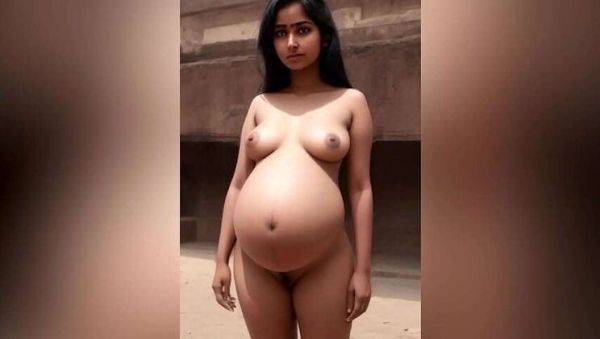 Young Pregnant Asian and Indian Lesbian MILFs with Big Tits and Sexy Curves - veryfreeporn.com - India on gratiscinema.com