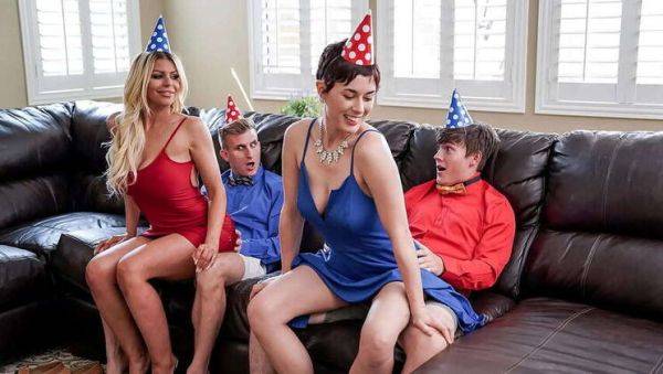 Two Step-Moms Plan an Unforgettable Birthday Surprise for Their Step-Sons: A Swapmilf Special - veryfreeporn.com on gratiscinema.com