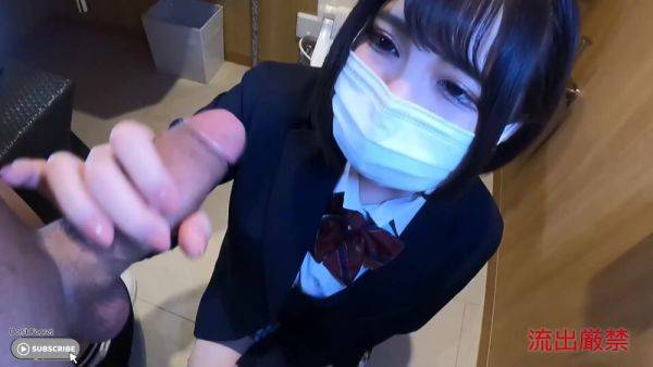 Asian schoolgirl sucked dick and got fucked in a bathroom pov - anysex.com - Japan on gratiscinema.com