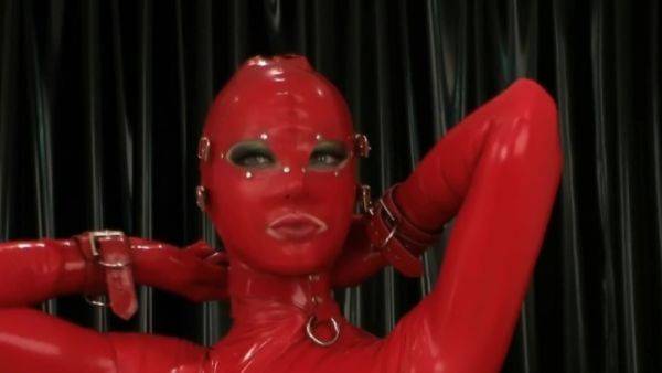 Red Latex Bondage Doll - hclips.com on gratiscinema.com