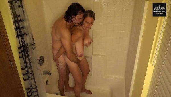 Eager Spouse Large Breasted Novice Shower Erotica #2: Bianca & Jinx Luciano - xxxfiles.com on gratiscinema.com