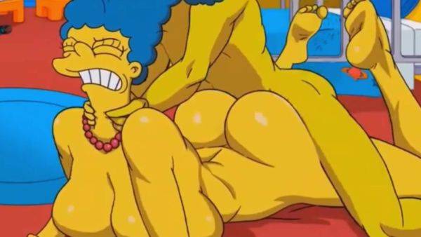 Marge Simpson assfucked in GYM locker room - Porn Cartoon - anysex.com on gratiscinema.com