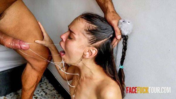 Latina in Tears During Face Fucking, Swallows Cum - porntry.com on gratiscinema.com