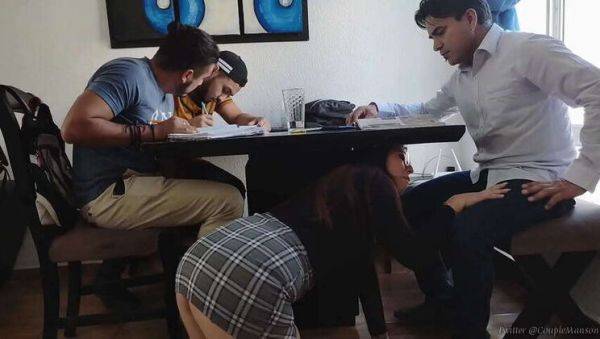 Pupils Exploit Teacher's Arousal for Intense Gangbang (1/2) - xxxfiles.com - Mexico on gratiscinema.com