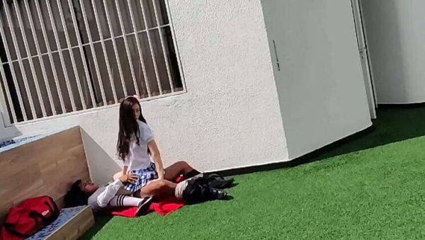 Young Male Students Caught on Camera Having Sex on School Terrace - xxxfiles.com on gratiscinema.com