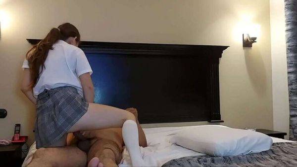 Authentic amateur footage: Old man with a young Latin student! A real 18-year-old teen, petite and skinny, in a student uniform! Not fake, homemade video, featuring natural tits and hot colle - porntry.com on gratiscinema.com